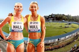 Australian middle-distance athletes Linden Hall and Jessica Hull will compete at the Devonport and Burnie carnivals in December. Pictures supplied/file