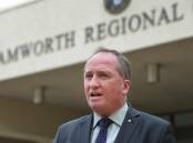 Member for New England Barnaby Joyce says the government needs to stop building tunnels in Sydney and start fixing regional roads. File picture by Gareth Gardner