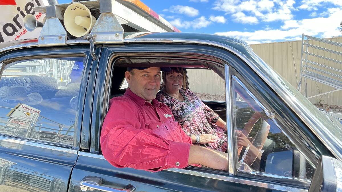 The Tamworth couple found their car, dubbed the Red River Raging Bull, on Facebook marketplace. Picture by NDL.
