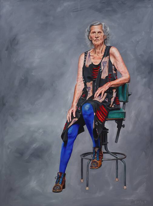 Murrurundi artist and Archibald finalist David Darcy painted this portrait of fellow Murrurundi artist Charlotte Drake-Brockman.