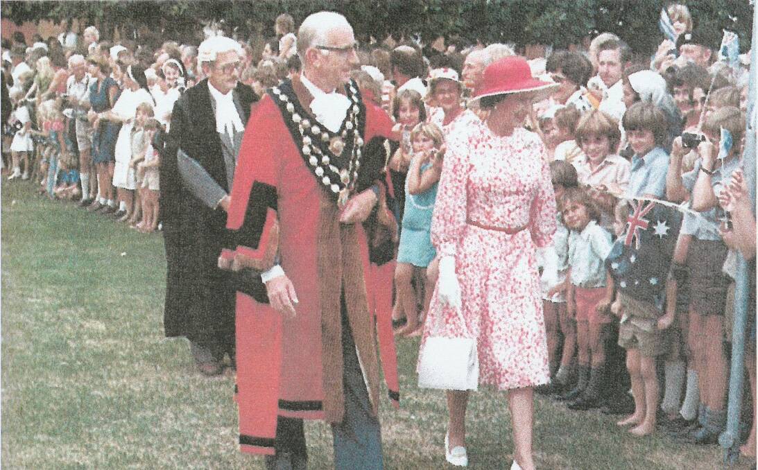 Royal visit: Queen Elizabeth II welcomed by the crowd on her only visit to Tamworth, taking place on March 11, 1977 as part of her Silver Jubilee Australian tour. Photo: Supplied