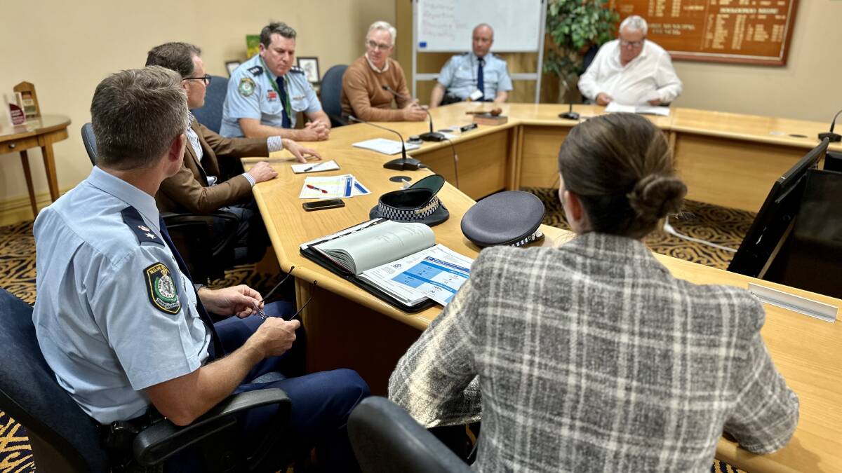 Northern Tablelands MP Adam Marshall met with Moree councillors and police in 2023 to discuss the growing crime problem in the town. Picture from file