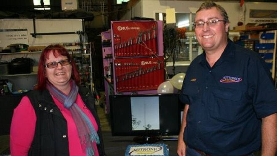 The team at Agtronics including Rebecca and Jason Freiberg (pictured) pride themselves on service – which doesn’t end with the sale of the spraying equipment.