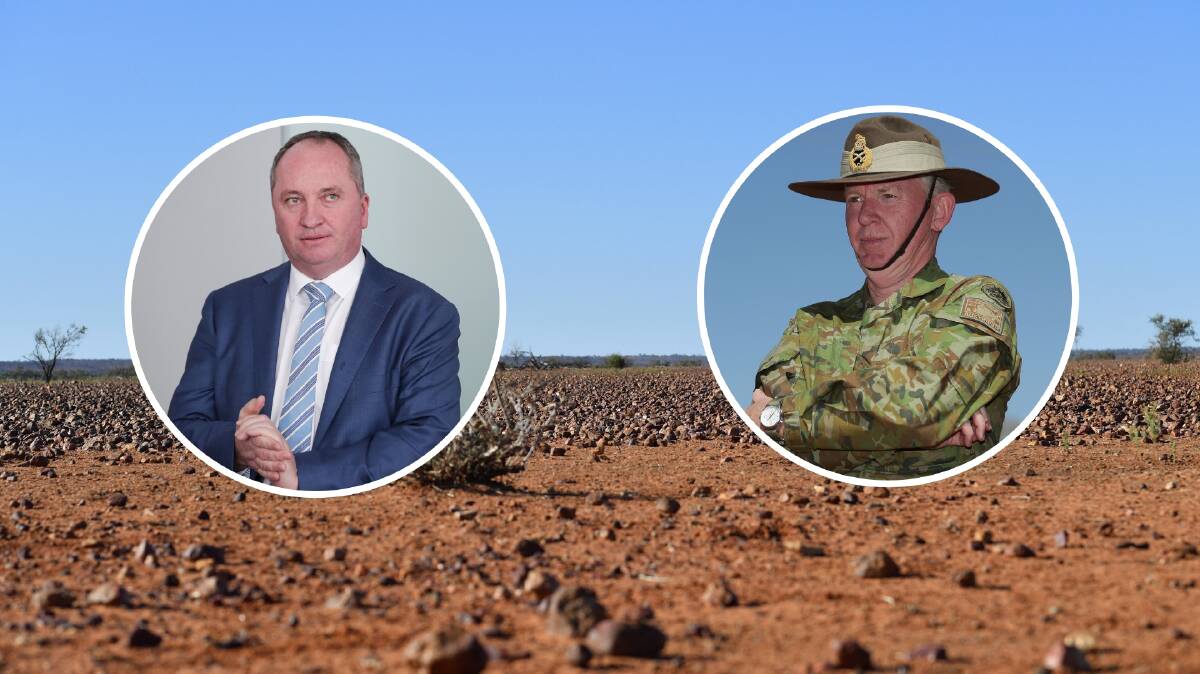 NOT THIS IDEA: Major-General Stephen Day said Barnaby Joyce's idea to use the army to aid drought relief was not realistic.