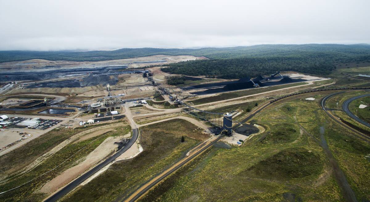 Whitehaven's Maules Creek coal mine from above.
