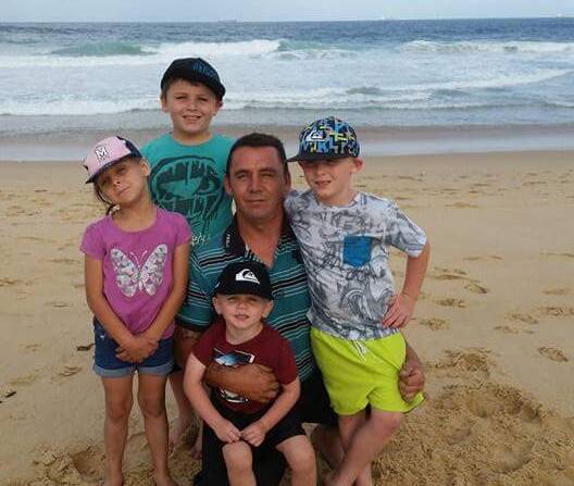 Tough times: Mark Langborne is terminally ill in a Brisbane hospital and his family is trying to organise a visit with his children.