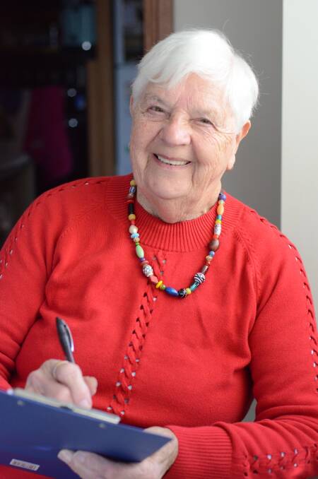 Author: Betty Kaeding writes at her Murray Bridge home. Photo: Peri Strathearn.