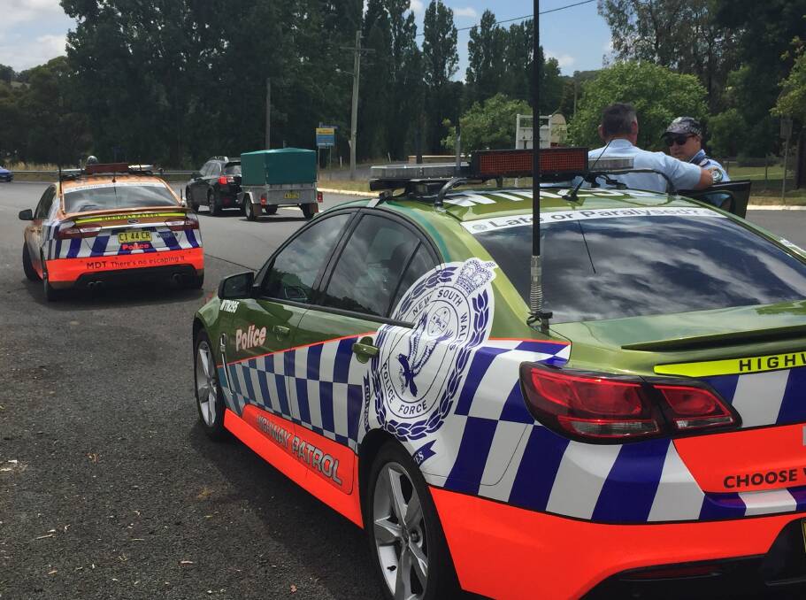 On the road: Extra highway patrol officers are rostered on for Operation Safe Arrival as double demerits start at midnight on Thursday. Photo: Breanna Chillingworth