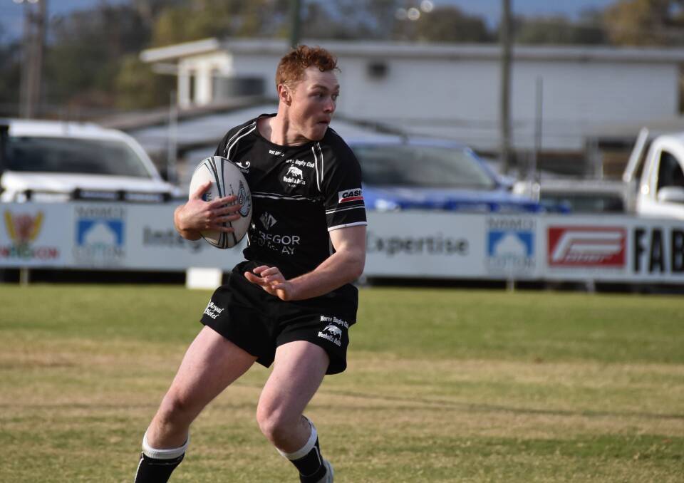 ON TOP: Mitch Adams was one of Moree's standout players against Quirindi on Saturday.