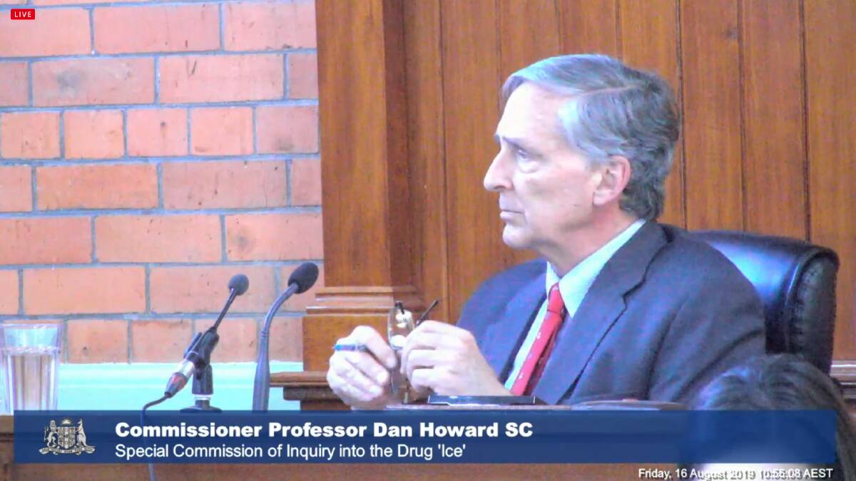 Commissioner Professor Dan Howard SC, pictured during the public hearing in Moree.
