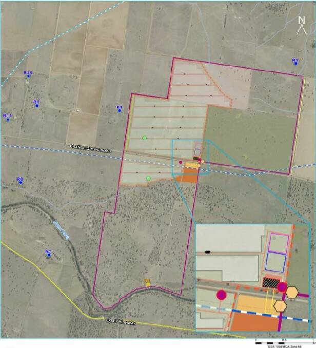 The layout of Orange Grove Solar Farm. Source: IPC