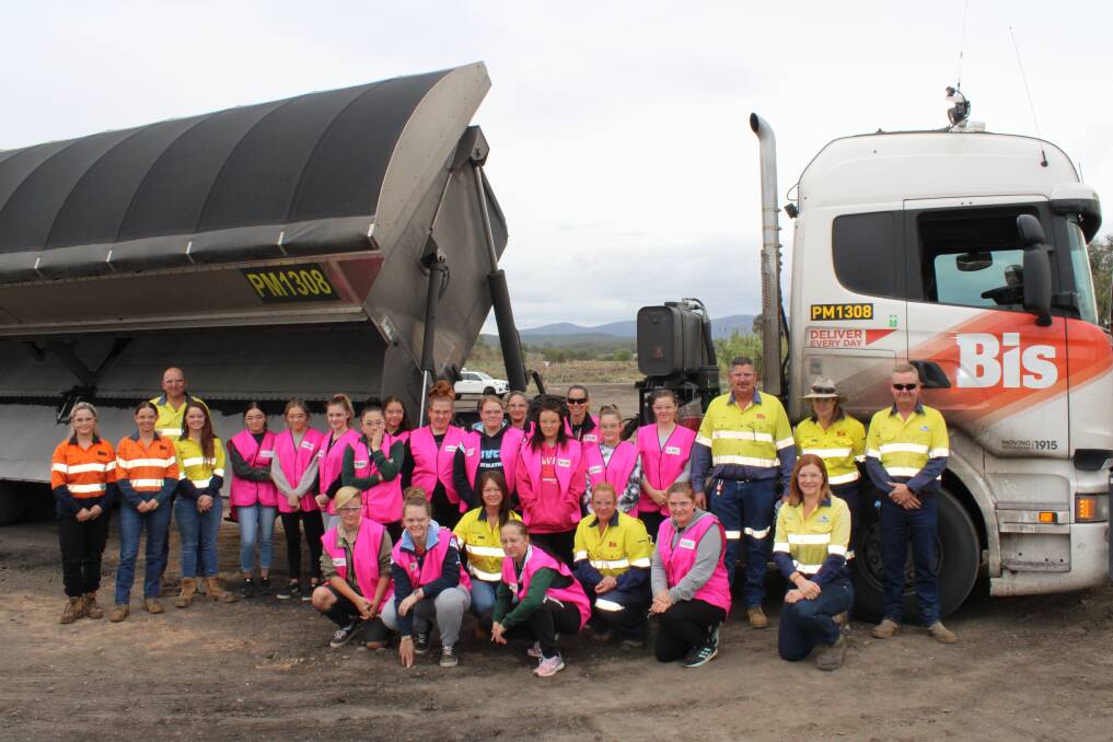 GIRLS ROCKING RESOURCES: Twenty Gunnedah High School students found out what was on offer in the resources industry in the local area on Friday. Photo: supplied