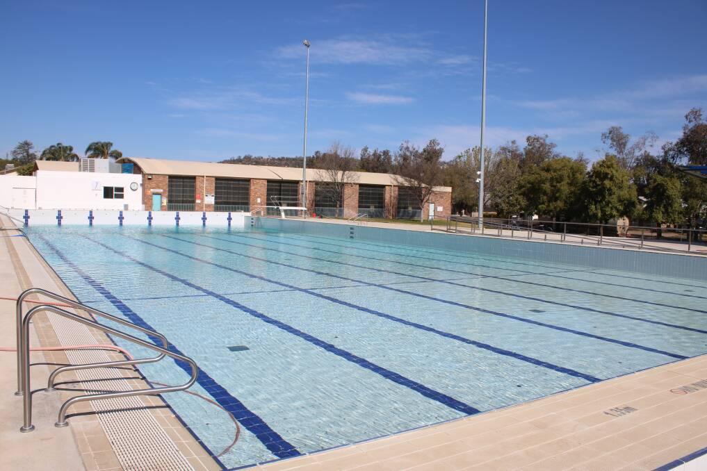 Water was pumped out of Gunnedah's 50m outdoor pool late last week so the source of the leak can be examined.