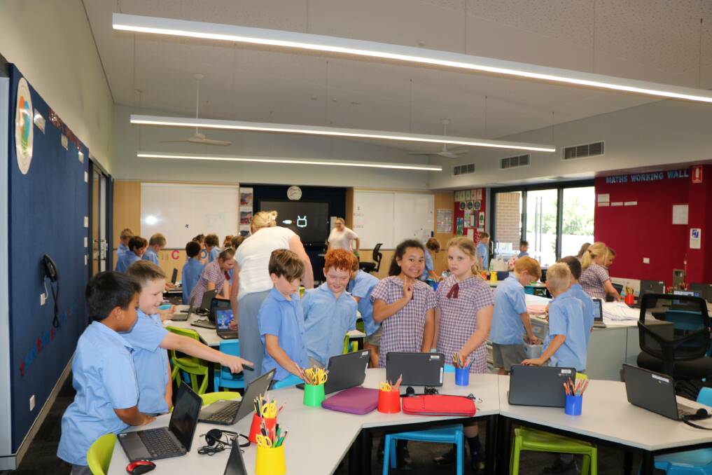 Year 2 in their new classroom.