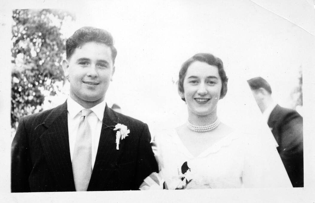 Max and Doreen on their wedding day.