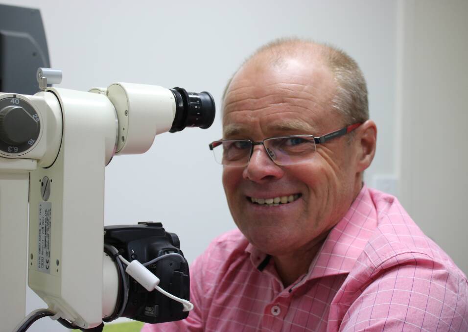 A FAMILIAR FACE: Optometrist Tim Duffy is best known to Gunnedah as the man behind best practice in eye care in rural communities.