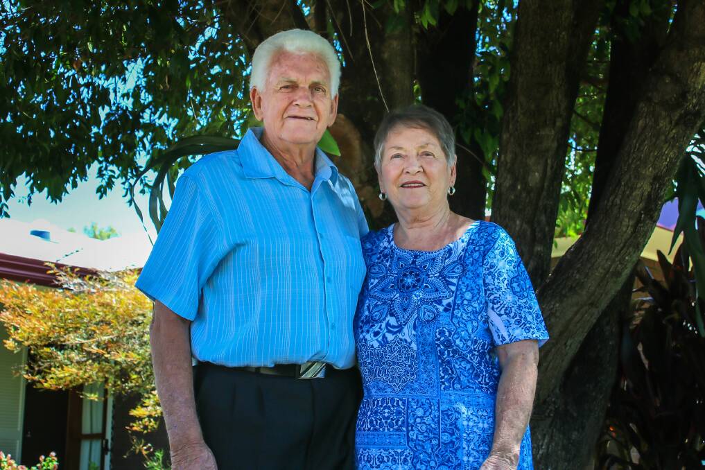 Keith and Barbara at their Gunnedah home, which they will be leaving after 15 years.