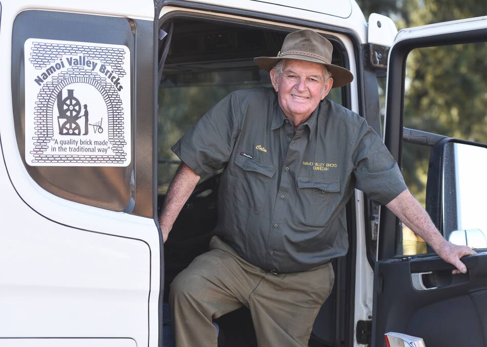 LIFE ON THE ROAD: Gunnedah's Colin Small has spent half a century at Namoi Valley Bricks and is as keen as ever for a chat. Photo: Di Stacey