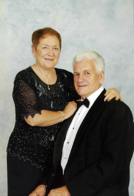 Barbara and Keith Constable at one of Gunnedah's debs. They have taught debutantes dance steps for 15 years.