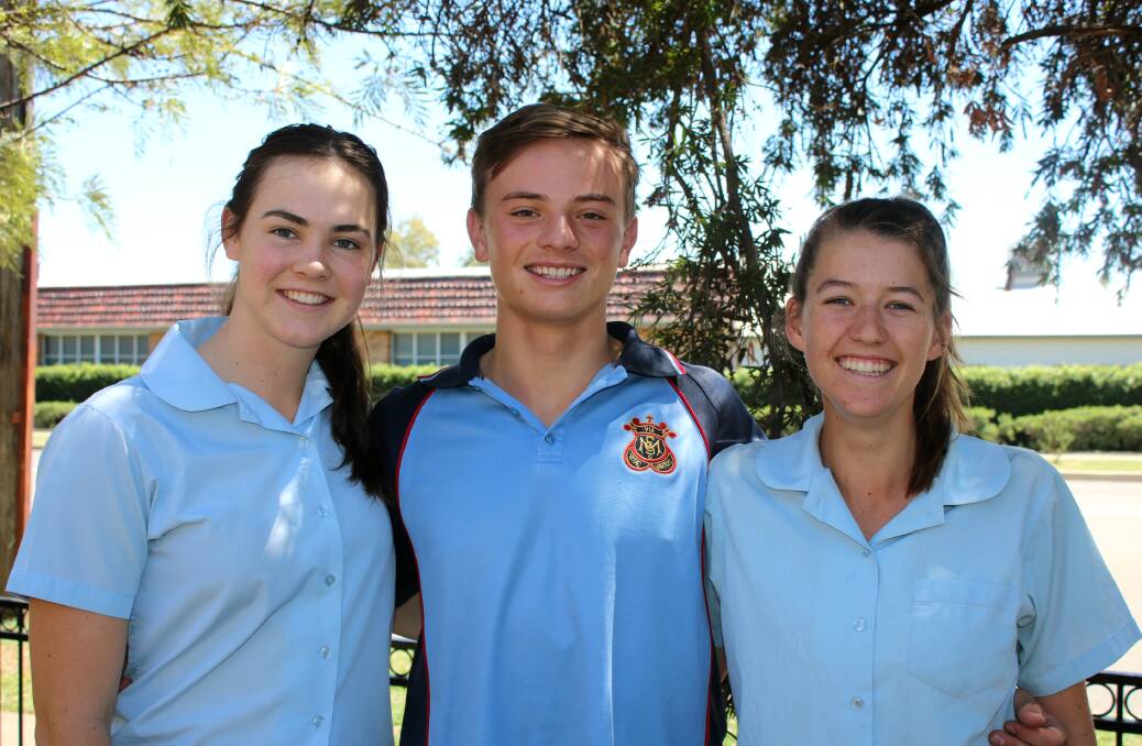 St Mary's students Bella Gallagher, Angus Taylor and Stephanie Eveleigh did well in the local round of the Lions Youth of the Year Quest.