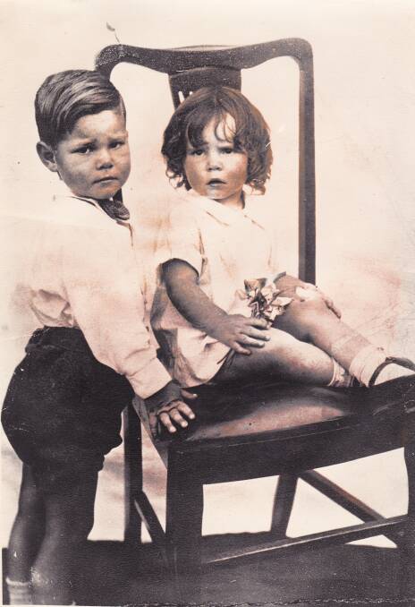Bill and his sister Betty at a young age.