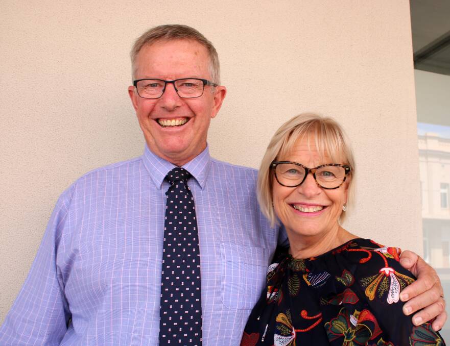 Newly re-elected MP Mark Coulton and his wife Robyn in Gunnedah recently.