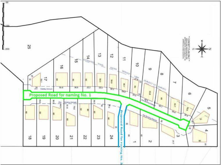 Two new residential streets in Gunnedah have been endorsed by council to bear the names Vera Close and Raymond Drive. Image: Gunnedah Shire Council April business paper