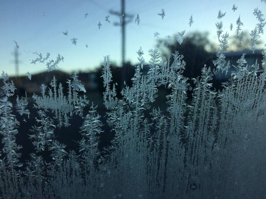 Icicles formed on car windows on Thursday morning.