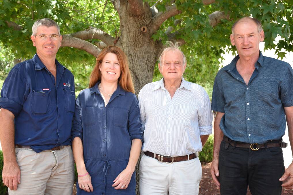 Gunnedah Show Society's George Truman, Jacqui Weston, Peter Mitchell and Rob Witts.