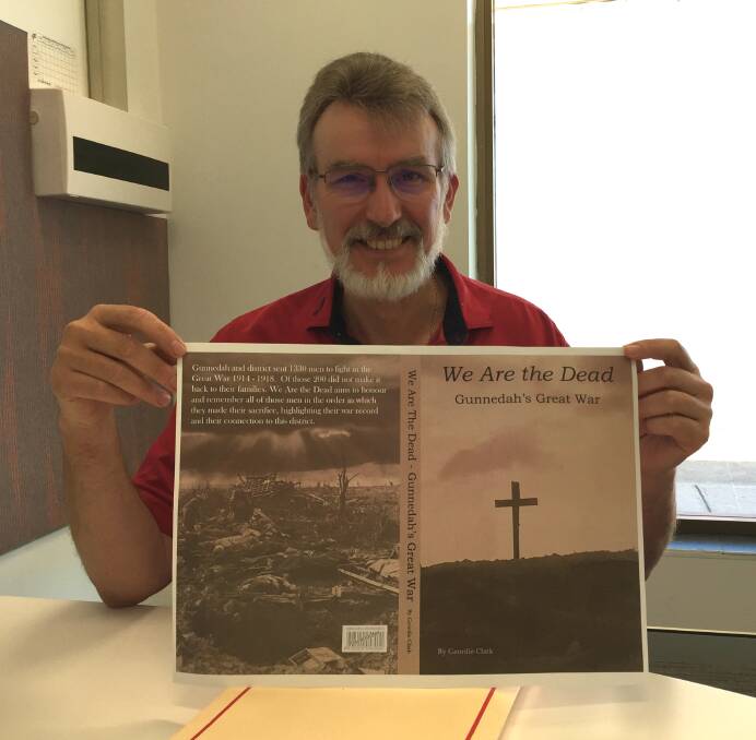 HARD WORK: Gunnedah's Geordie Clark is in the final stages of putting his book together.