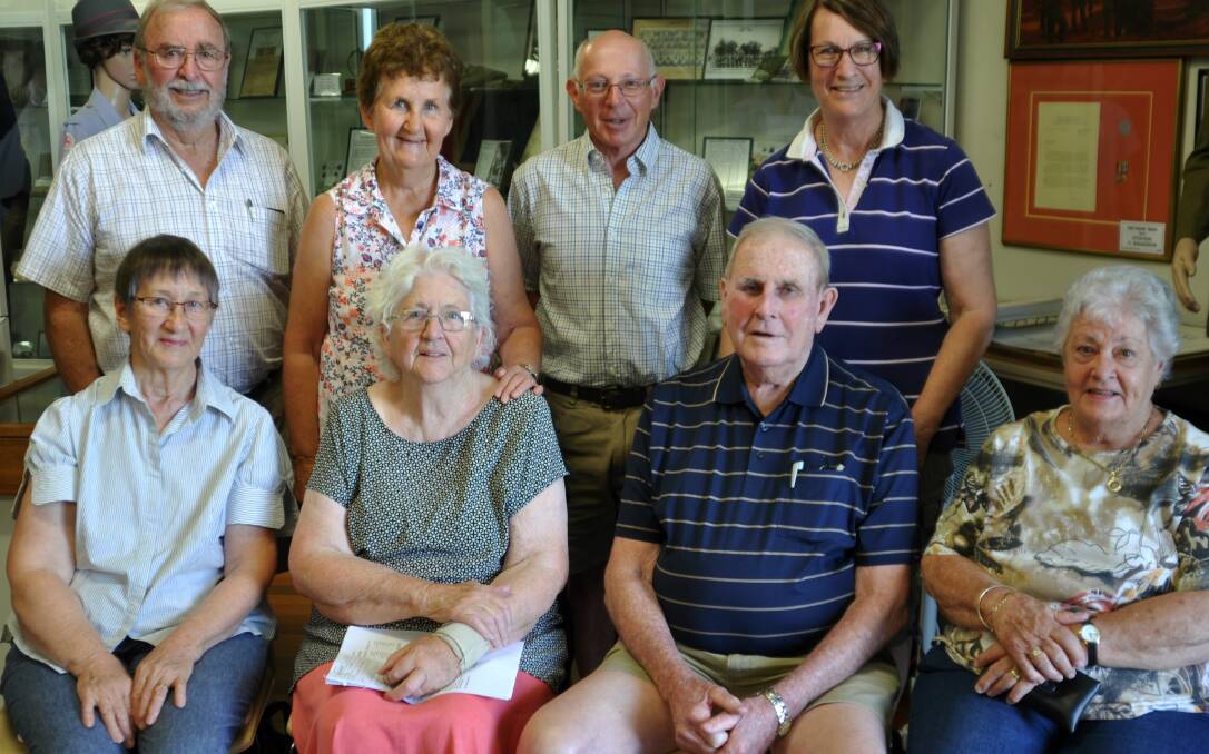 Gunnedah & District Historical Society committee members elected at the recent annual general meeting. Standing, from left, Col Rosewell, Marie Hobson, Alan Barker, Kathy Mayoh. Seated: Esther Underwood, Shirley Coote, President Bob Leister and Judy Muggleton. Absent: vice-presidents John Flannery and Kay Wilson. Photo: Ron McLean