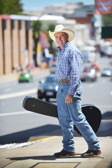 Dan Murphy says he keeps his style "original country". He is pictured here in Tamworth during last year's festival. Photo: Barry Smith