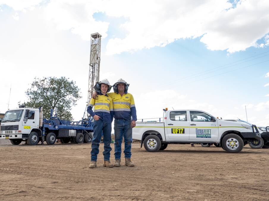Local business Mannion Drilling can sign up to Gunnedah Shire Localised. Pictured are Jason and Mitch Mannion. Photo: supplied