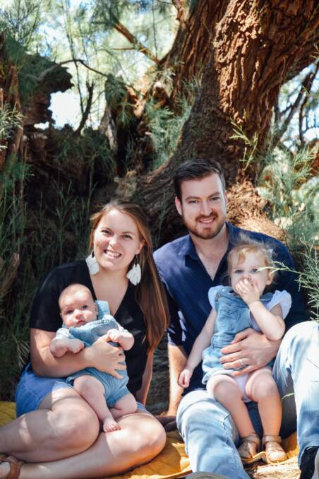 Matt Stones (right) with his wife Deanna and their children Boaz and Poppy. Photo: Lucy Chaffey