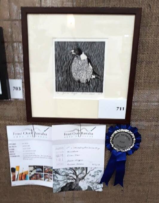Eileen Mair won first place with Junio Magpie in the miniature section.