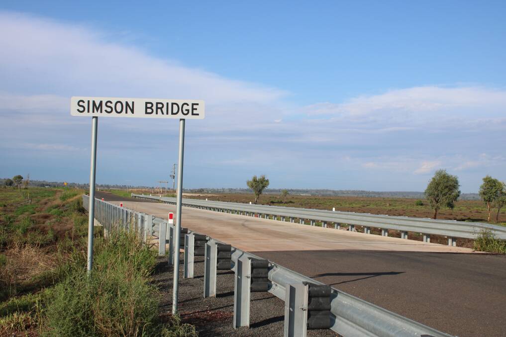 The old wooden Simson Bridge was replaced in 2017 by this concrete structure.