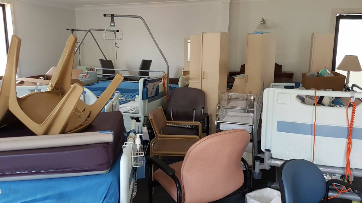 UNACCEPTABLE: Gunnedah hospital staff had been using Catherine Turner's honorary chapel had been used as storage space. Photo: supplied.