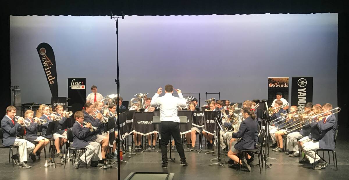 Gunnedah Shire Band competing at nationals last year. Photo: Alison Kelly