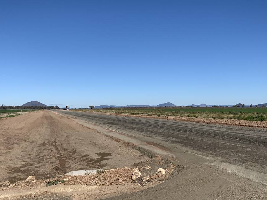 LONG WAIT: Gunnedah Shire Council crews are steadily progressing work on the much-anticipated Grain Valley Road project. Photo: Lizzy Bell