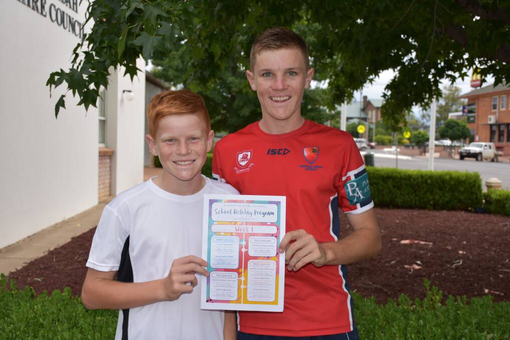 Brothers Carter and Kaleb McIlveen are looking forward to the many activities in the 2019 school holiday program.