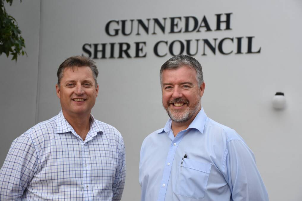 BACK IN TOWN: Gunnedah mayor Jamie Chaffey and general manager Eric Groth attended the LGNSW Annual Conference recently. Photo: Supplied