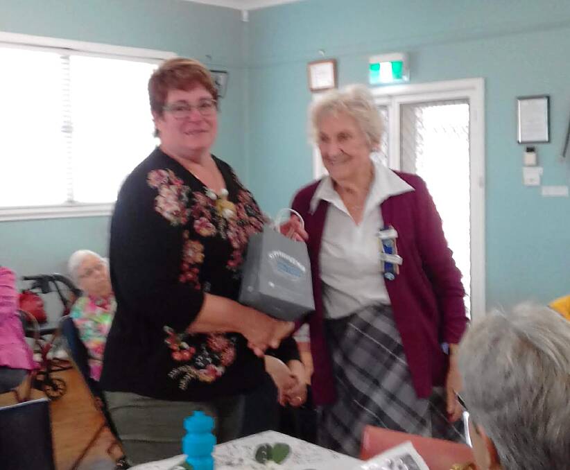 SOCIAL CALL: New state president Stephanie Stanhope visit Gunnedah CWA during her recent tour of the Namoi Group. She is pictured with branch president Coralie Howe.