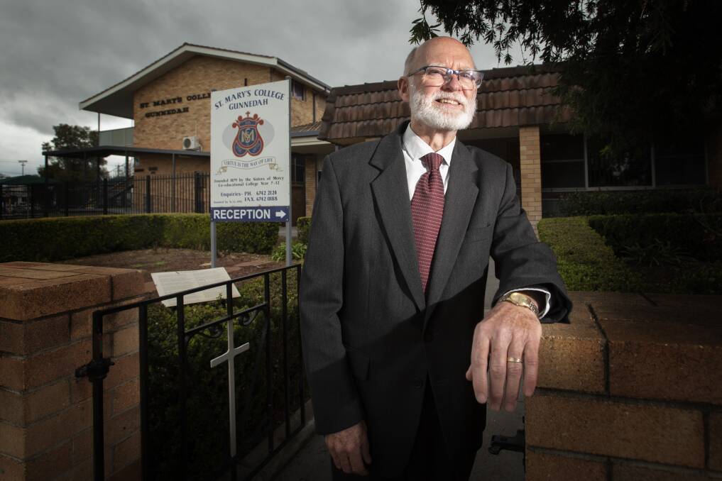 Max Quirk has been principal of St Mary's College in Gunnedah for almost eight years. Photo: Peter Hardin