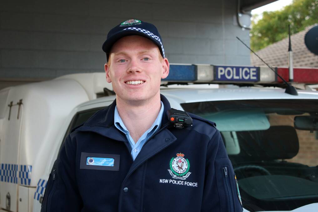 FRESH FACE: Probationary Constable Cameron Taylor hails from Tamworth and is stationed in Gunnedah.