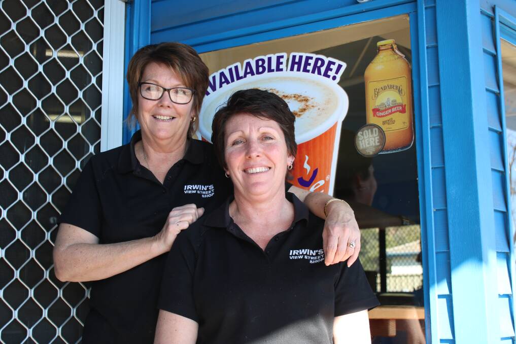 FAMILY AFFAIR: Robyn Irwin with her sister Gail Ireland have been familiar faces at Irwin's View Street Shop since 2014.