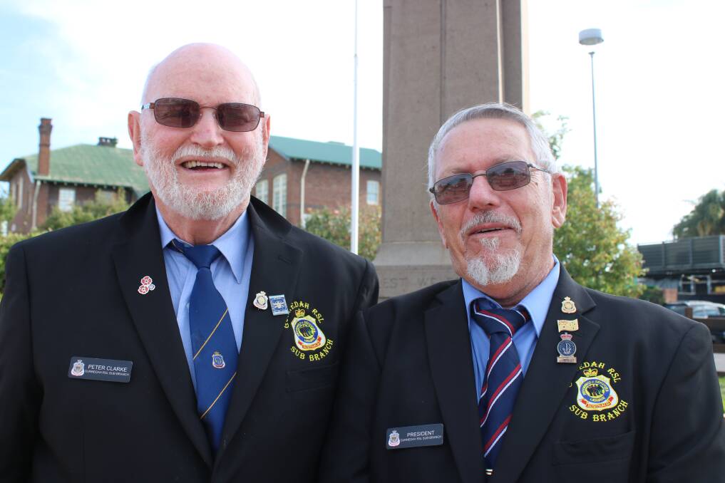 Former RSL Sub-branch president Peter Clarke and current president Peter Kannengiesser are pleased to hear the news.