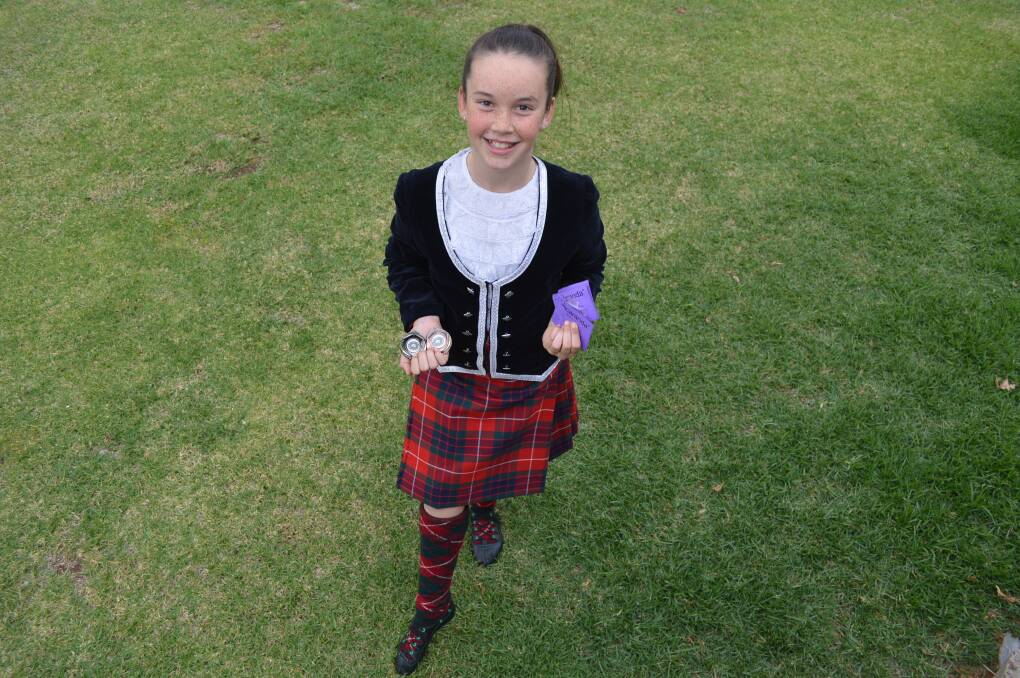 Mackenzie Keeler is passionate about highland dancing. Photo: Supplied