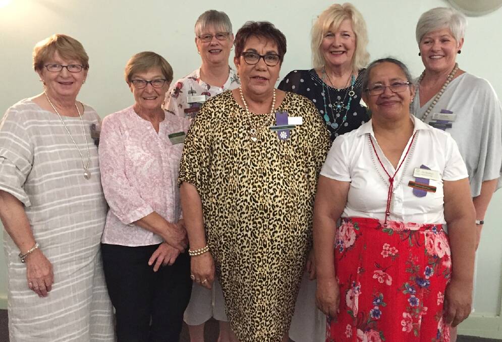 Gunnedah Evening VIEW Club’s committee for 2019. From left, Linda Lee, Ro Eveleigh, zone councillor Sally Cronberger, Kate Knight, Trish Conway, Moana Shoobert, Sue Braby. Absent: Marie Hobson.