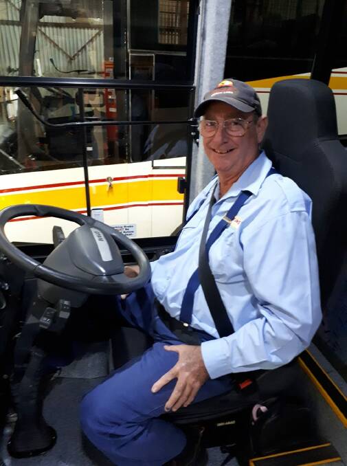 Rodger Ford has been driving the Tambar Springs route for almost three decades. Photo: Hawkins Coach Lines