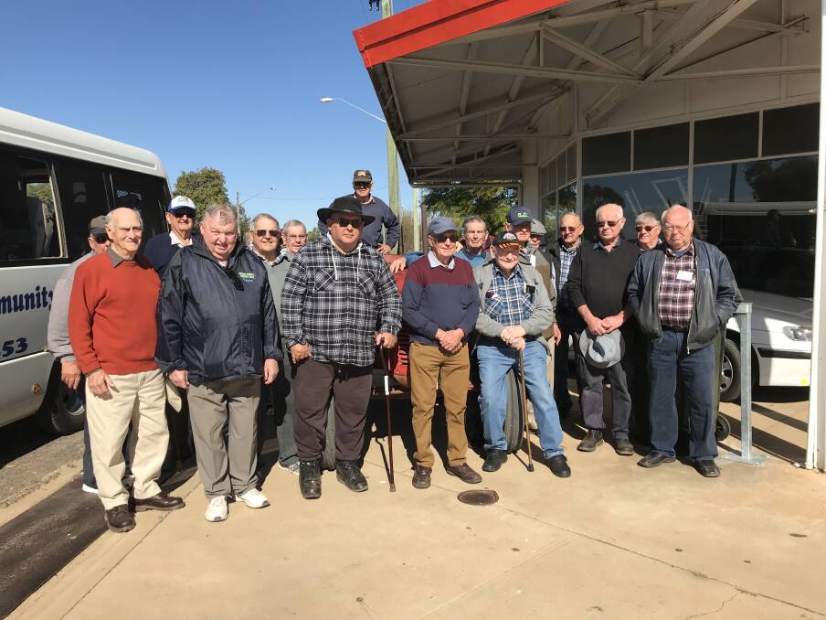 DAY TRIP: Gunnedah Rural Museum members will visit the Boggabri Tractor Shed for its open day again in July. Members are pictured here during a visit last year.